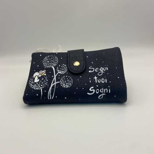 Portafoglio Nero "Segui i tuoi Sogni"